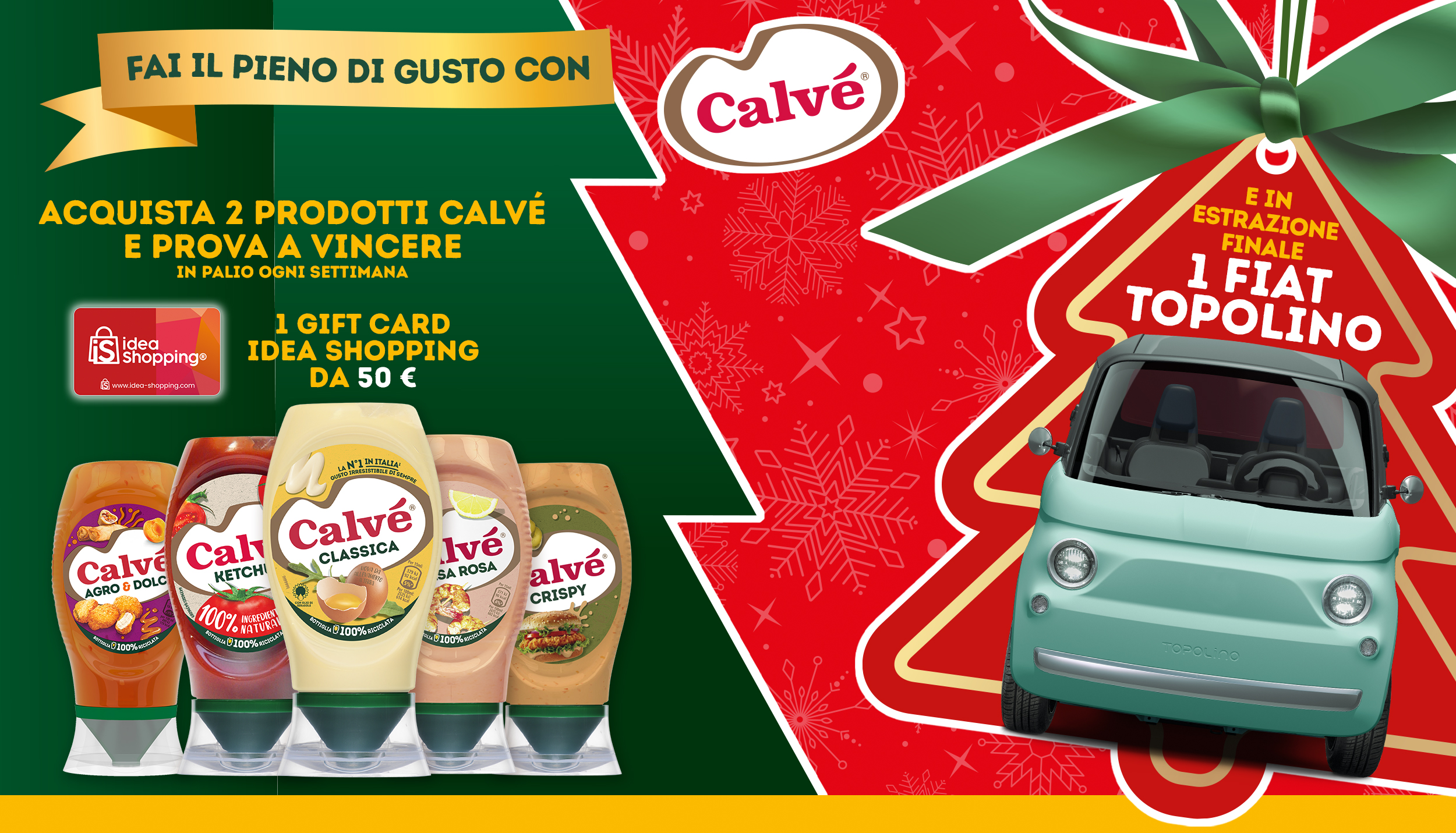 immagine desktop del concorso Fai il pieno di gusto con Calvè!