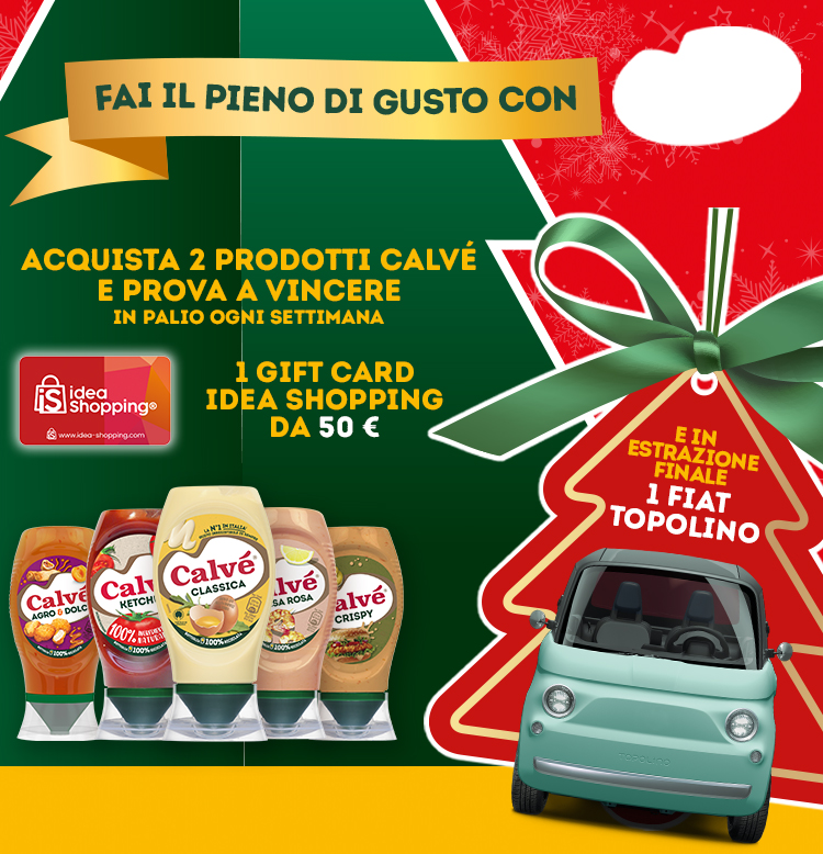 immagine smartphone del concorso Fai il pieno di gusto con Calvè!